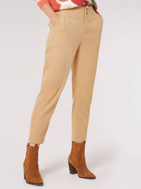 Straight Leg Twill Trousers