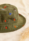 Fruit Embroidered Bucket Hat, Green, large