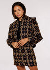 Tribal Jacquard Jacket, Black, large