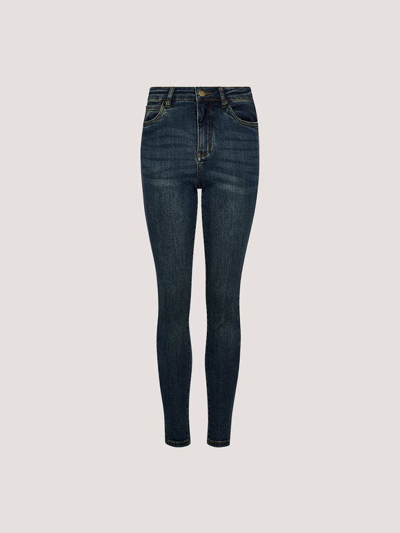 Sadie Green Wash Skinny-Fit Jeans, Green, large