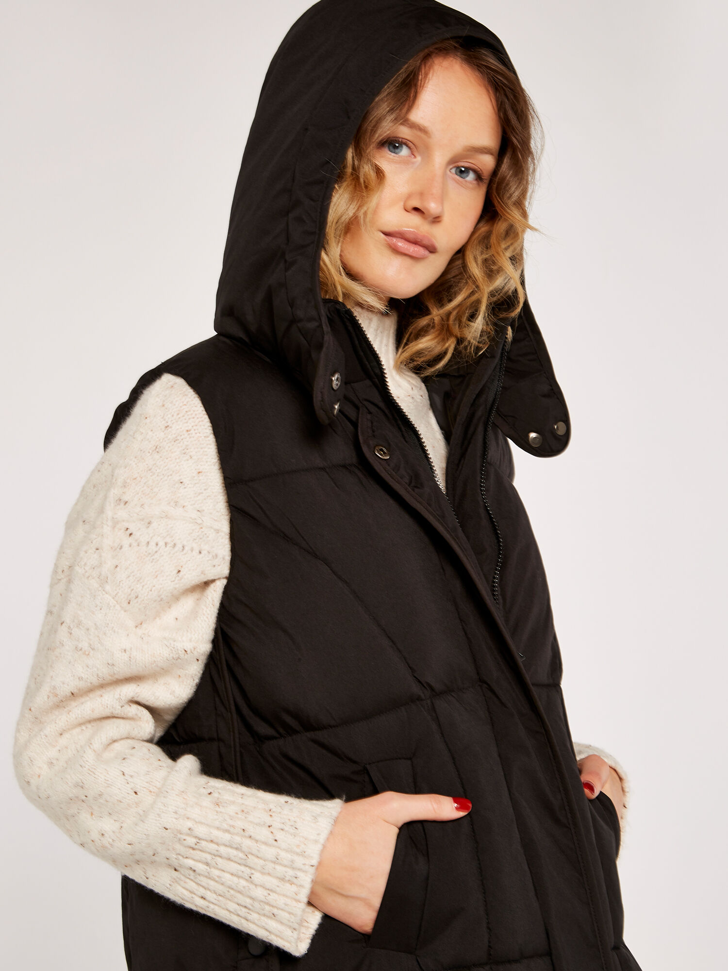 Black puffer bodywarmer online