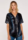 Burn Out Zip Top, Blue, large