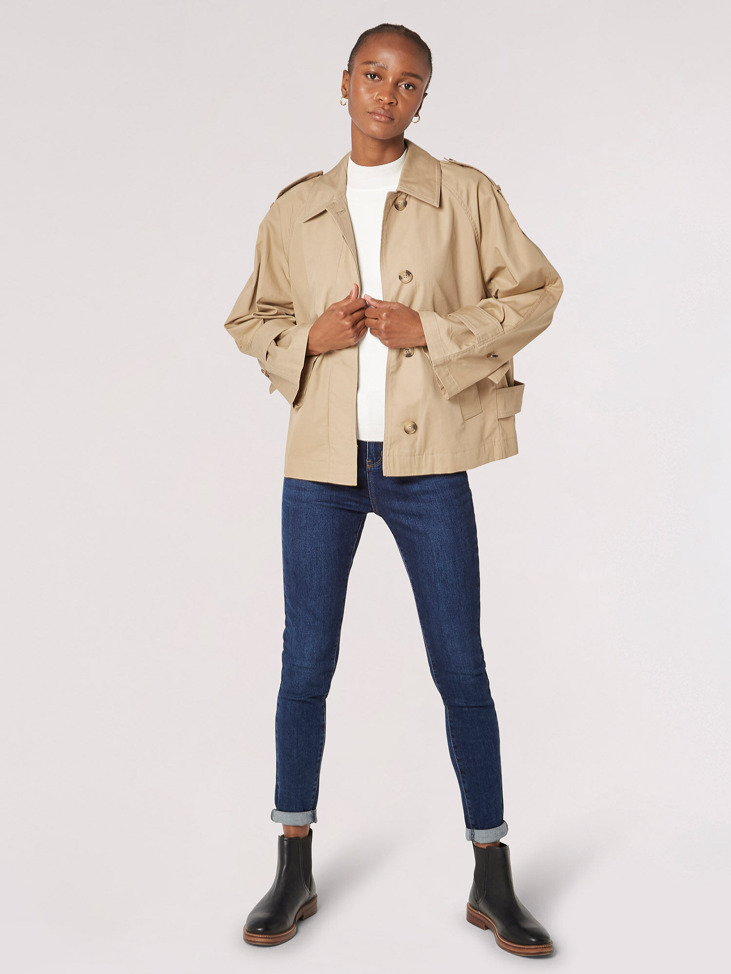 Short cotton deals jacket