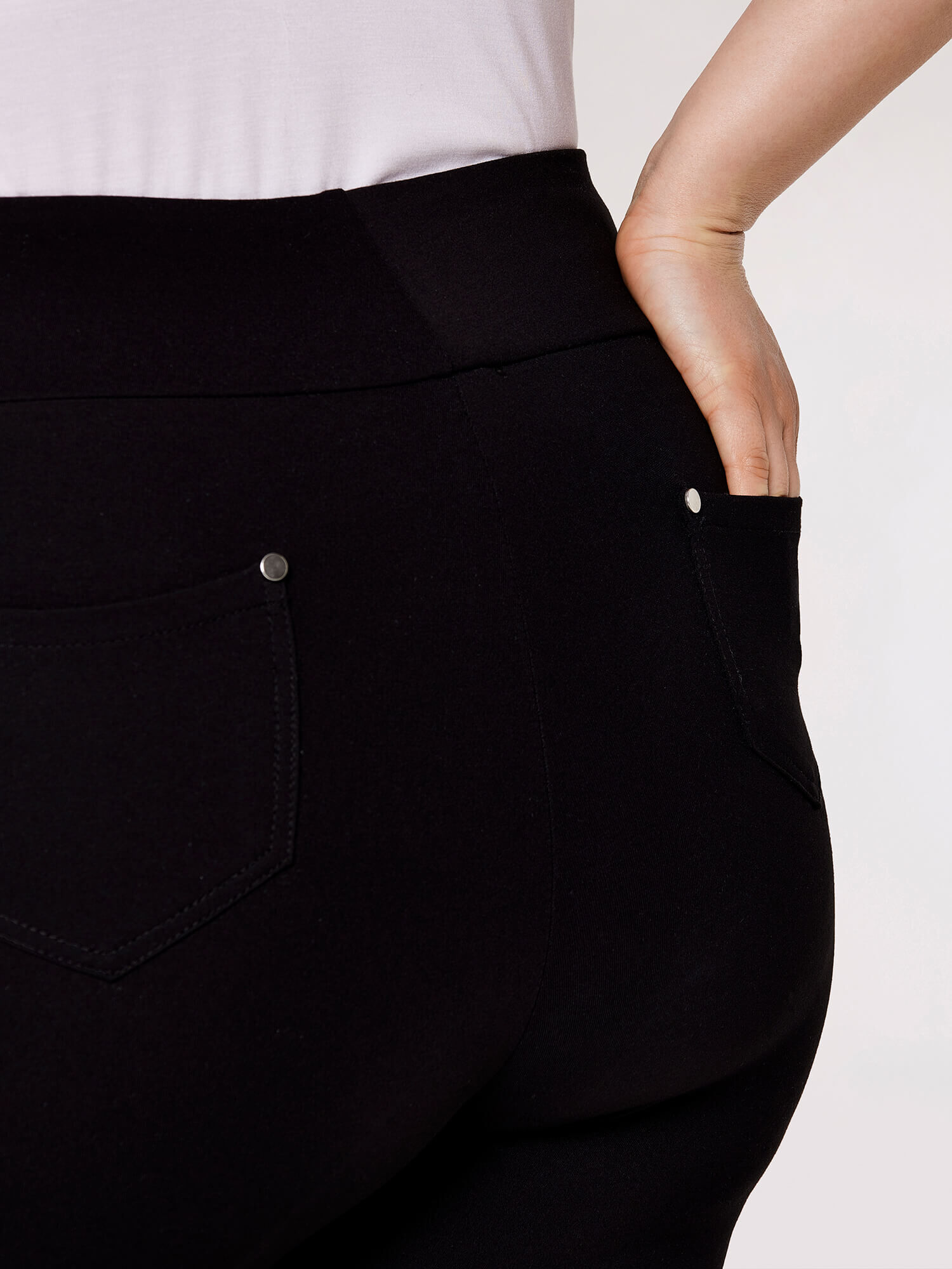 High waisted black deals ponte pants