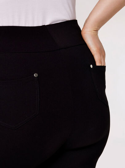 Curve High-Waist Ponte Trousers