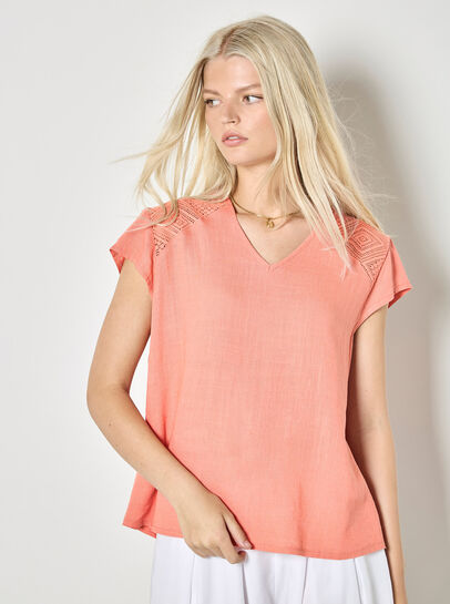 Crochet Insert T-Shirt