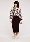 Mixed Animal Jumper, Pink, large
