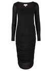 Micro Dot  Bodycon Dress, Black, large