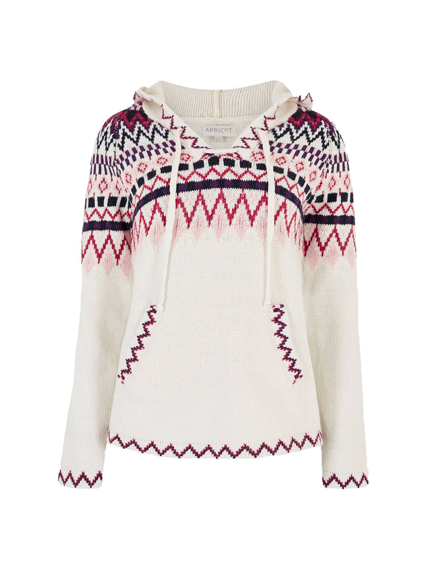 Fair isle hooded sweater new arrivals