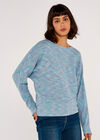 Ripple Waffle Top, Blue, large