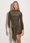 Glitter Mini Dress, Gold, large