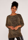 Lurex Swirls Top, Stone, large