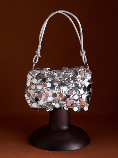 Sequinned Shoulder Bag