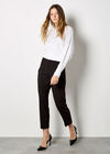 Stud Embellished Batwing Jumper, White, large