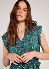 Buttercup Floral Midi Dress, Green, large