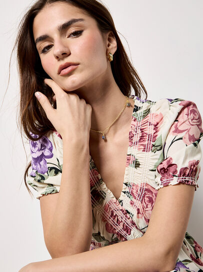 Chloe Floral Wrap Maxi Dress