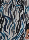 Curve Soft Touch Zebra Midi Dress, Grey, large