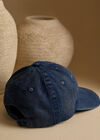 Stone Washed Denim Cap, Blue, large