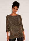 Lurex Swirls Top, Stone, large