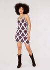 Granny Crochet Mini Dress, Cream, large