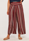 Curve Tribal Wrap Palazzo Trousers, Navy, large