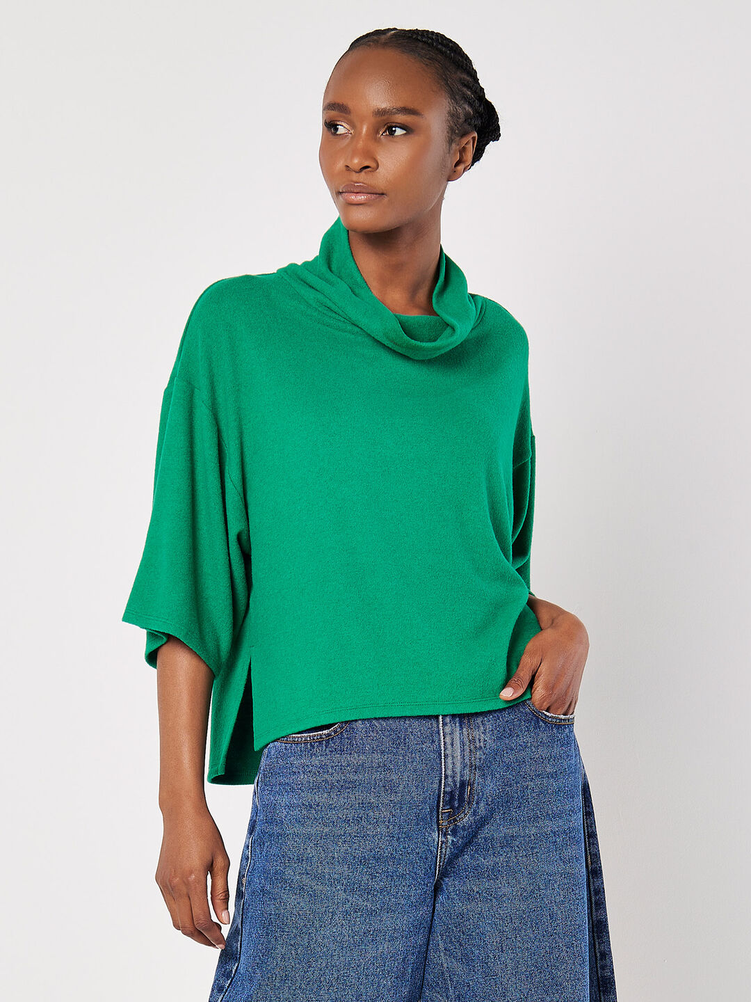 Image of Soft Touch Cowl Neck Top