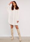 Shirt Dress, White, large
