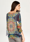 Tribal Placement Underlay Top, Navy, large