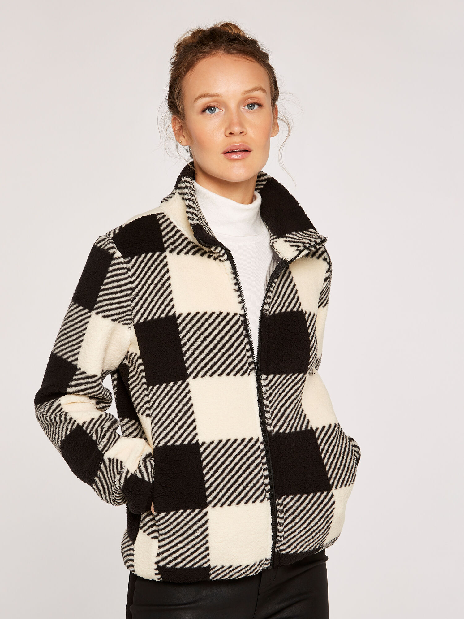 Gingham check clearance jacket