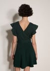 Jersey Crepe Mini Dress, Green, large