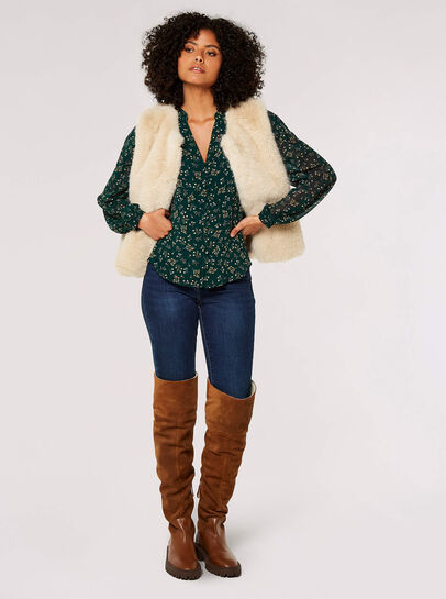 Ditsy Floral Chiffon Blouse