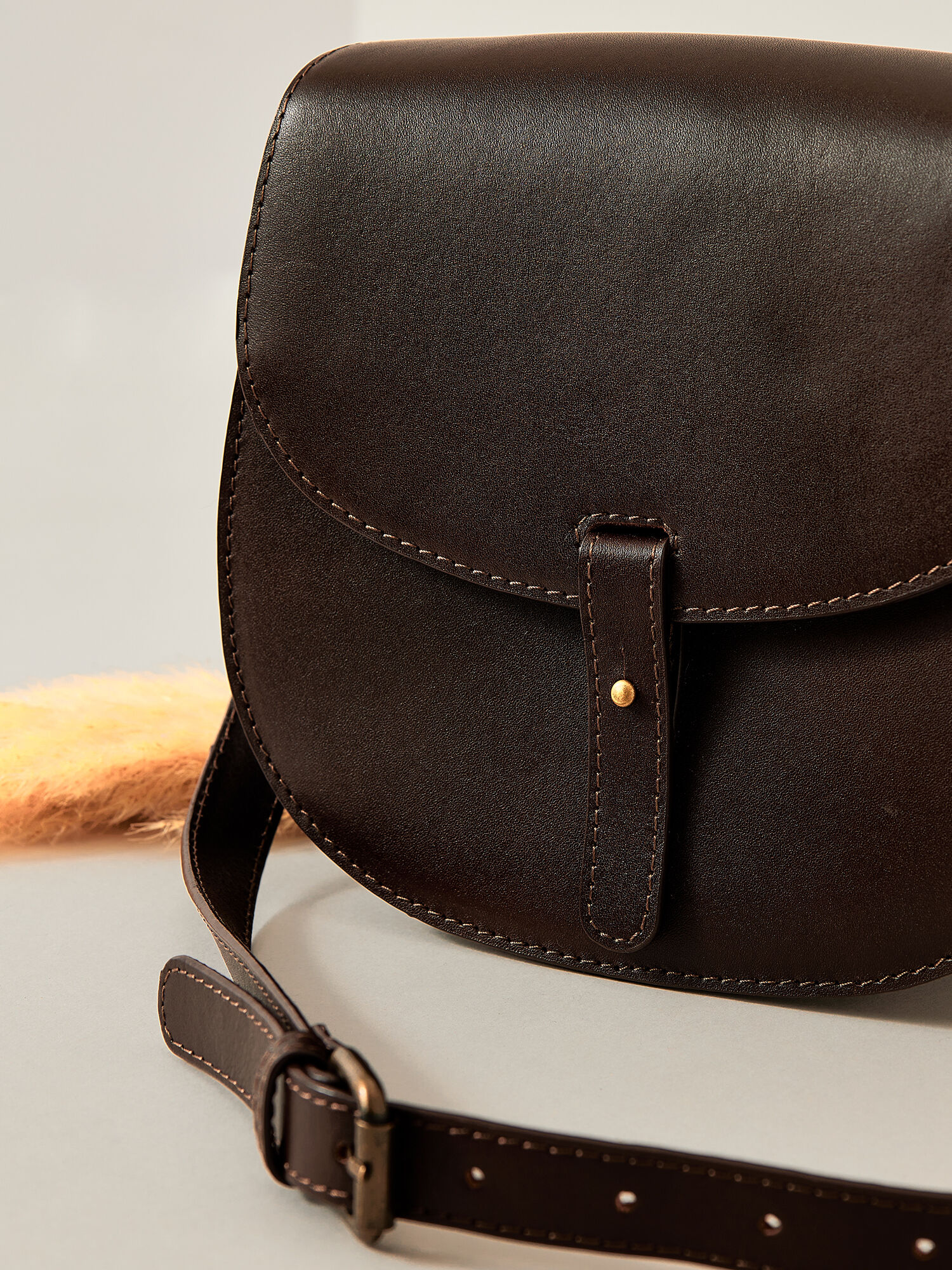 Flap outlet crossbody handbag