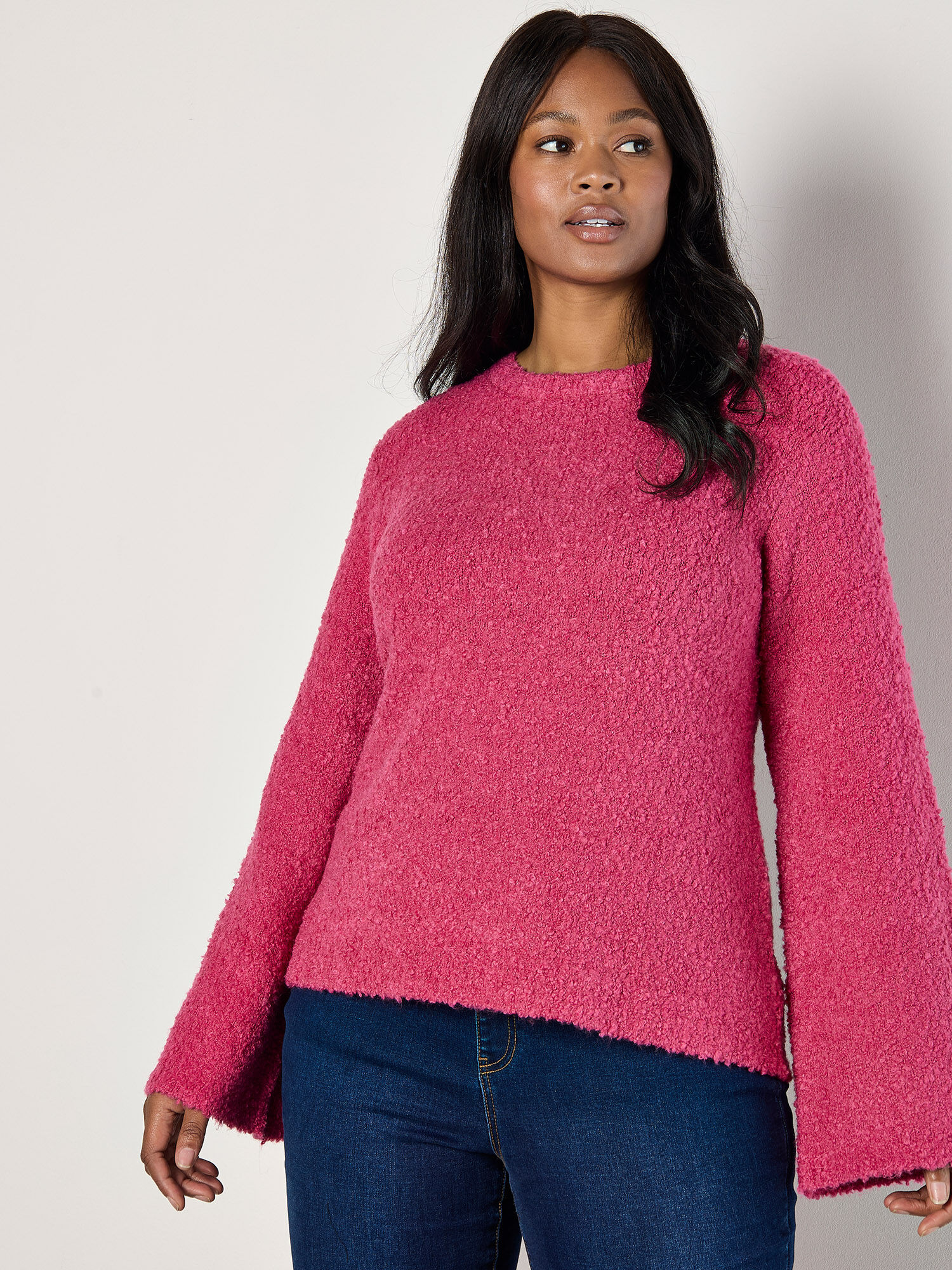 Boucle sweater sale
