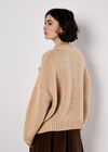 Embroidered Daisy Jumper, Stone, large