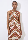 Chevron Crochet Top, Stone, large