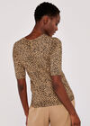 Animal Pebble Back Zip Jumper, Stone, large