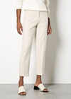 Add smart separates to your wardrobe with these tailored trousers. Designed in a flattering tapered cut, they feature decorative pockets, a zip and hook fastening, and pleat detailing.

Style these tapered trousers with a soft satin blouse for a chic look that's perfect for the office., Stone, large