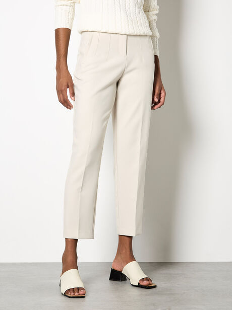 Pleat Tailored Tapered Trousers