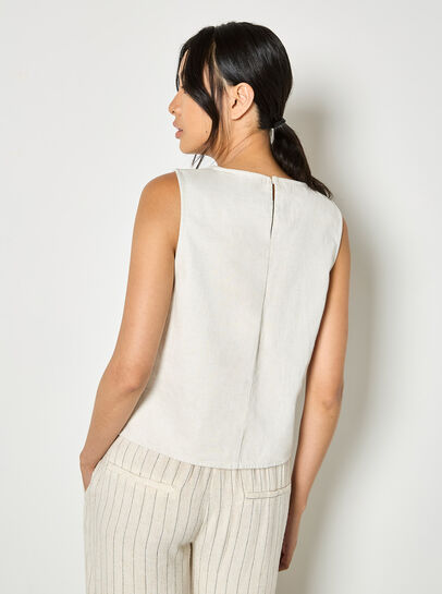 Floral Embroidered Denim Top