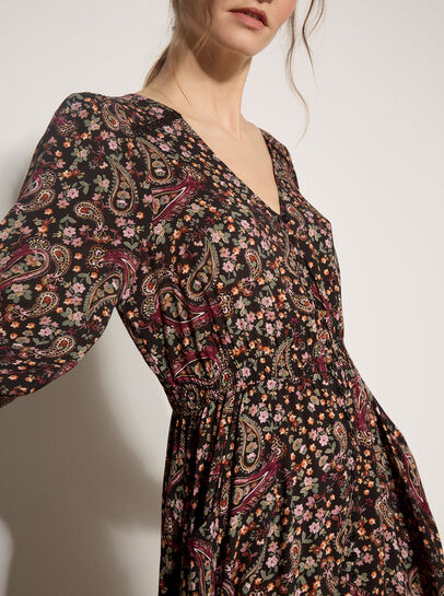 Paisley Floral Maxi Dress