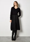 Miniature Detail Knitted Dress, Black, large