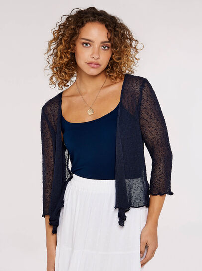Lightweight Sheer Knitted Shrug