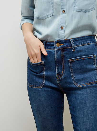Retro High-Rise Flare Jeans
