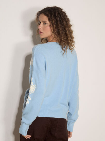 Floral Applique Cardigan