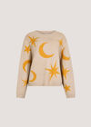 Constellation Soft Knit Jumper, Stone, large