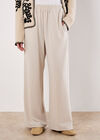 Woven Wide Leg Trousers, Stone, large