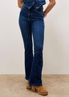 Lola Dark Wash Flare Jeans, Blue, large