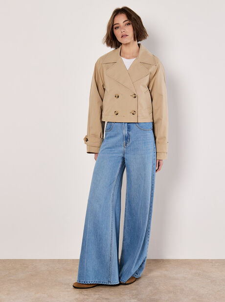 Cropped Trench Coat