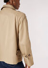 Short Cotton Trench Coat, Stone, large