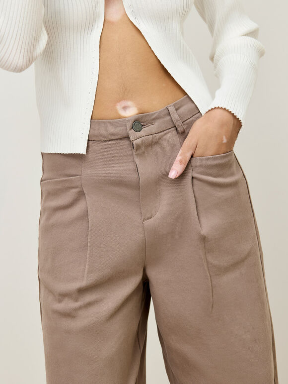 Ella Wide Leg Jeans, Stone, large